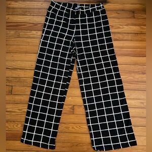 Black & White Plaid Pants